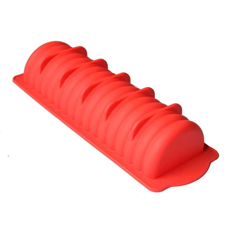 Long Caterpillars Cake Mousse Bread Loaf Silicone Mold
