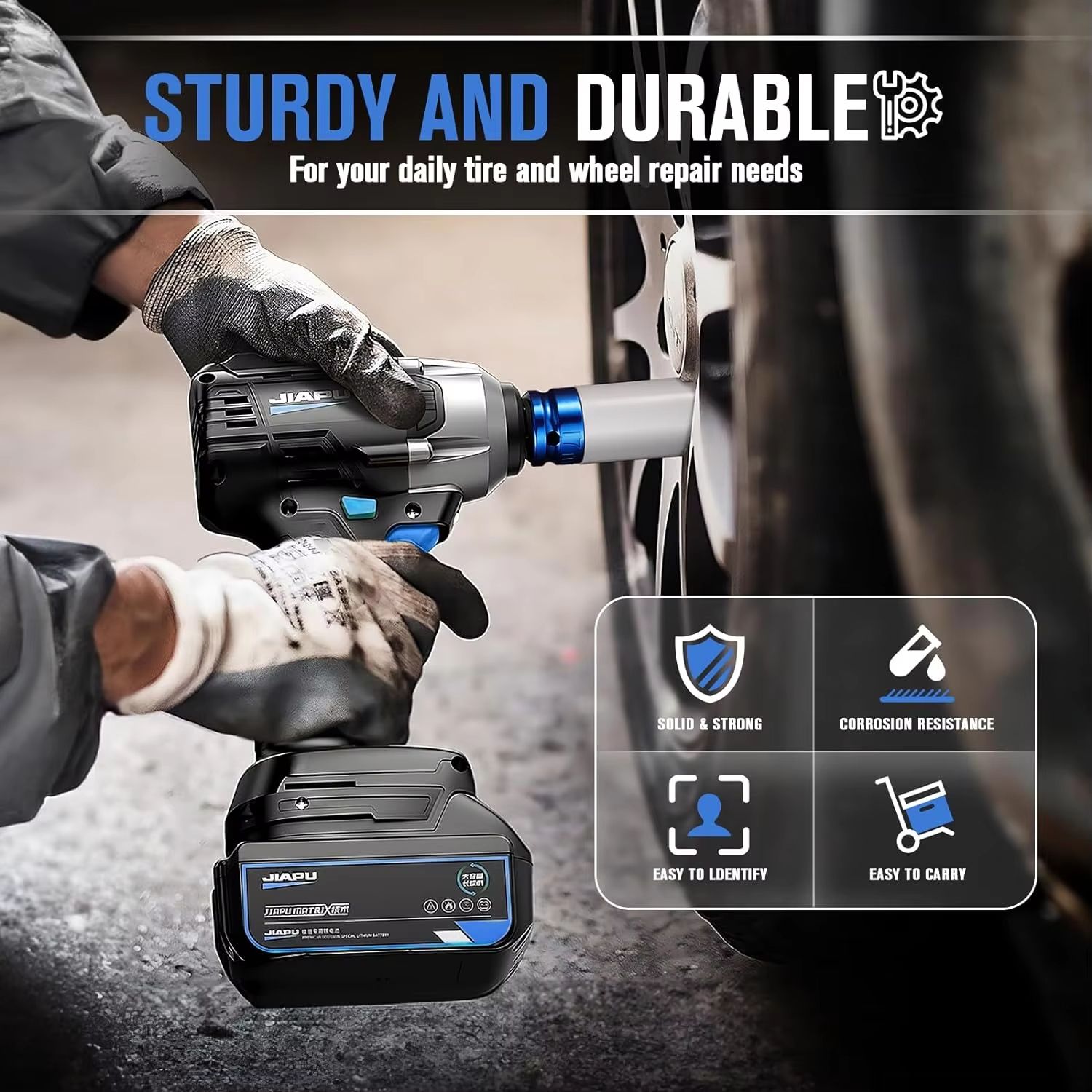 Drive Wheel Protector Impact Socket Sleeve Set – Durable Plastic Protective Sleeves for 15, 17, 19, 21, 22 mm