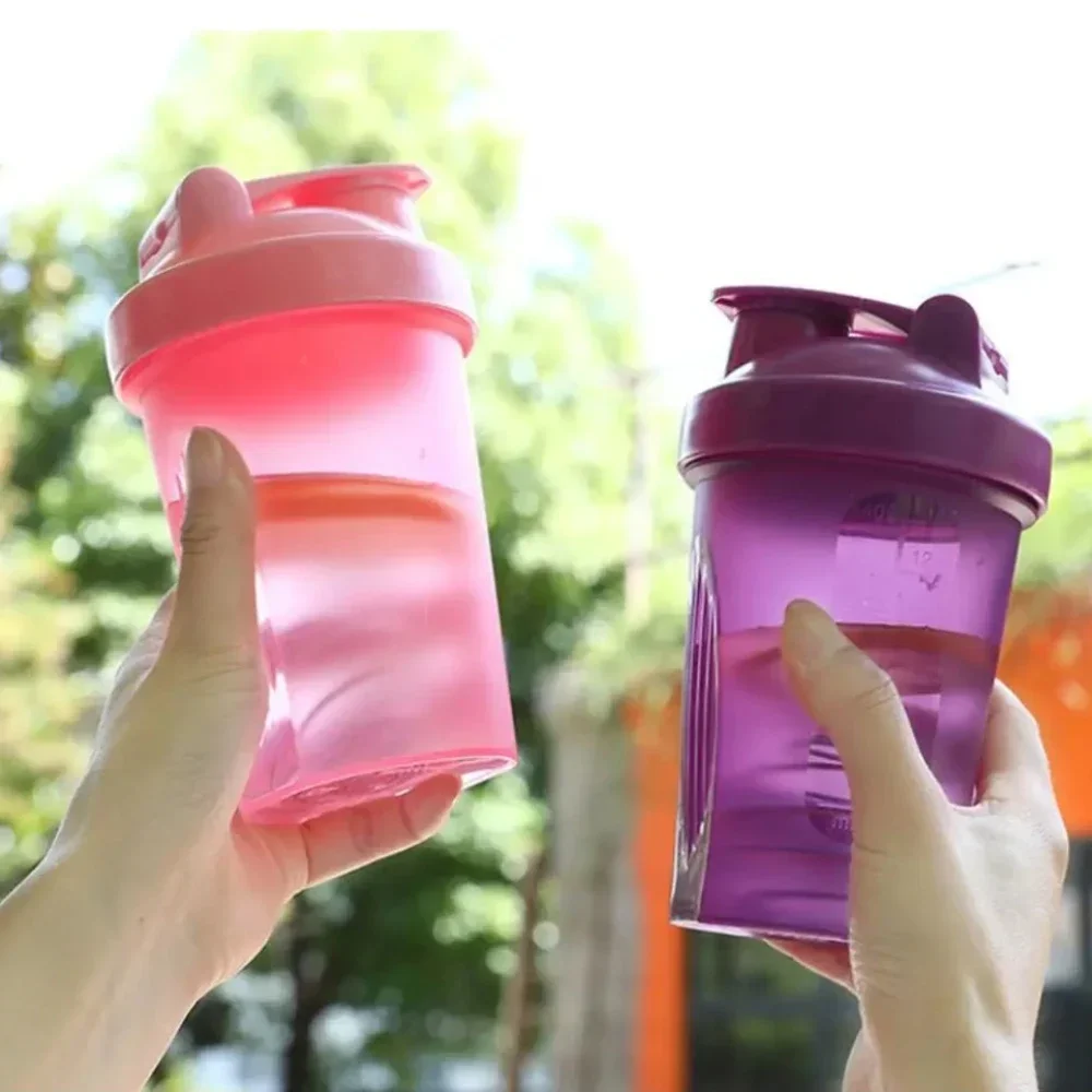Portable Plastic Drink Shaker Bottle - Protein Mixer for Fitness & Gym – Easy-to-Use Fitness Shaker for Smoothies