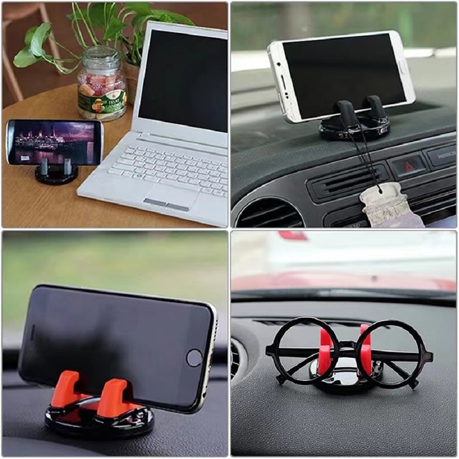 Universal Car Phone Holder, 360 Rotatable Mount Bracket, Non Slip Dashboard Stand, GPS Navigation Car Support