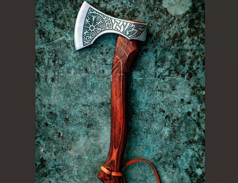 CUSTOM HAND FORGED CARBON STEEL TOMAHAWK VIKING HATCHET AXE