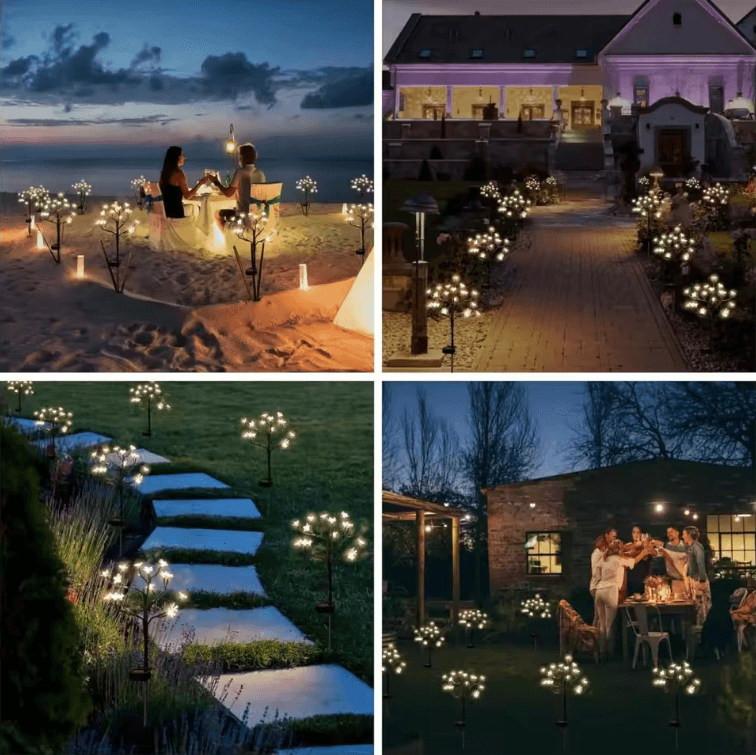 Solar Cherry Blossom Branch Lights – Waterproof LED Garden Fairy Lights with 2 Lighting Modes