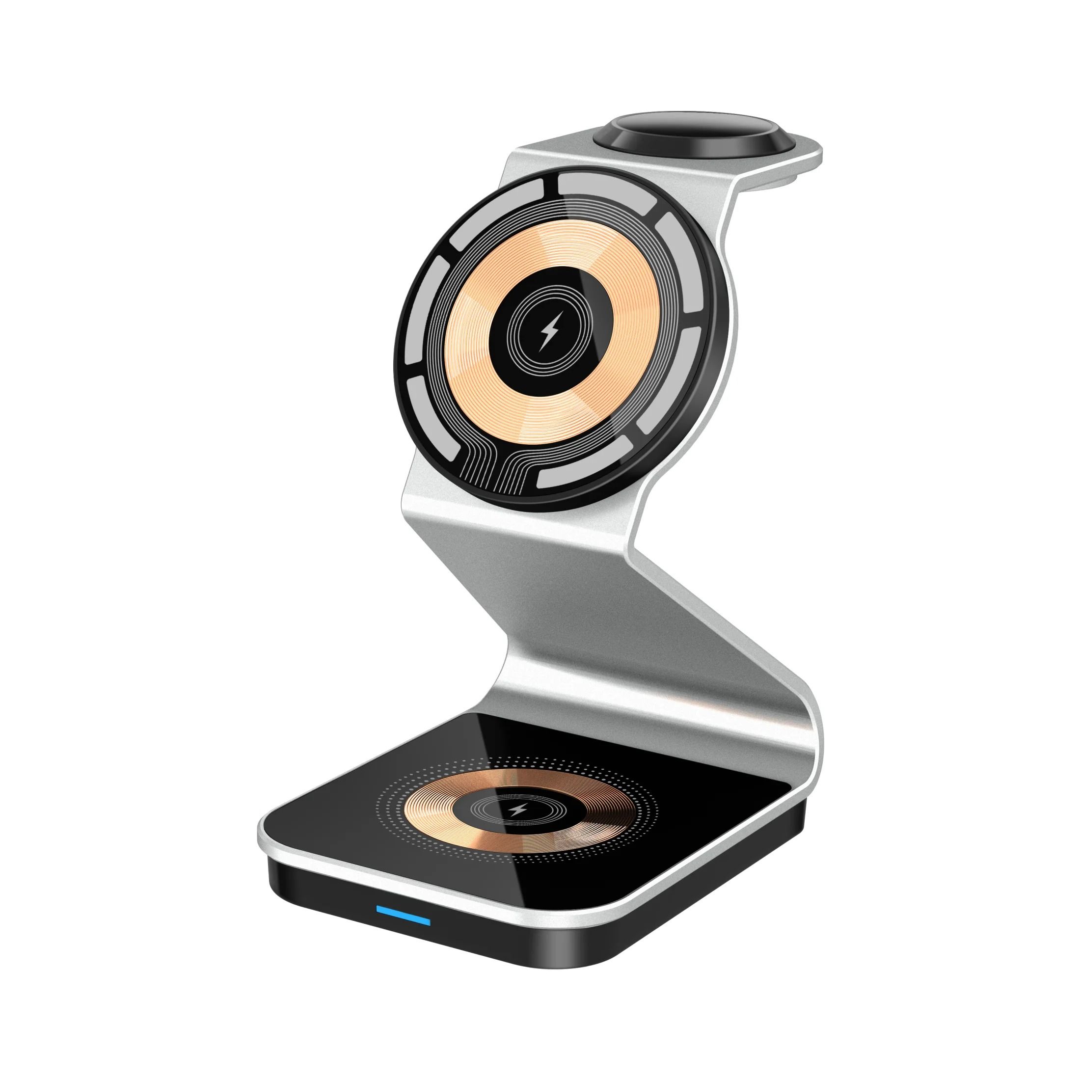 3-in-1 Magnetic Wireless Charging Station – Dual 15W High-Speed Power