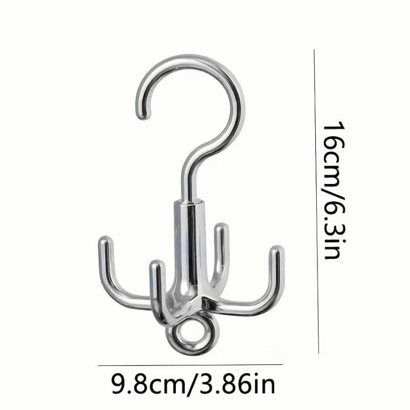 Punch-Free Claw Rotation Coat Hanger, Multifunctional Storage Rack