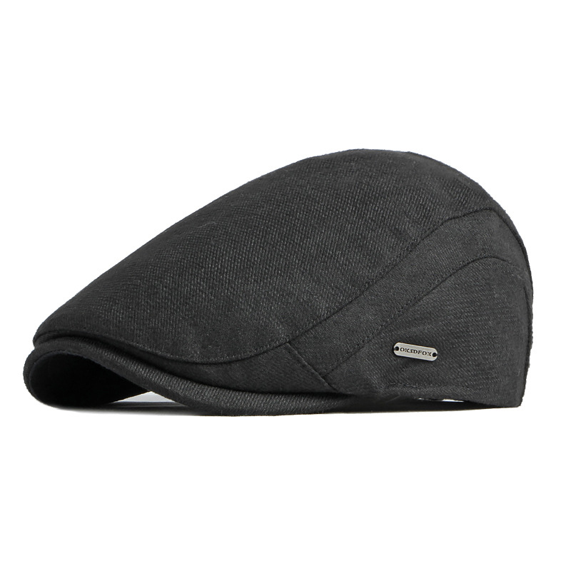 Vintage Herringbone Newsboy Cap Unisex Gatsby Ivy Flat Hat for Autumn Winter