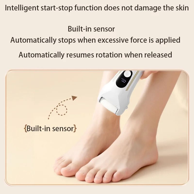 USB Powered Rechargeable Electric Foot Grinder and Callus Remover