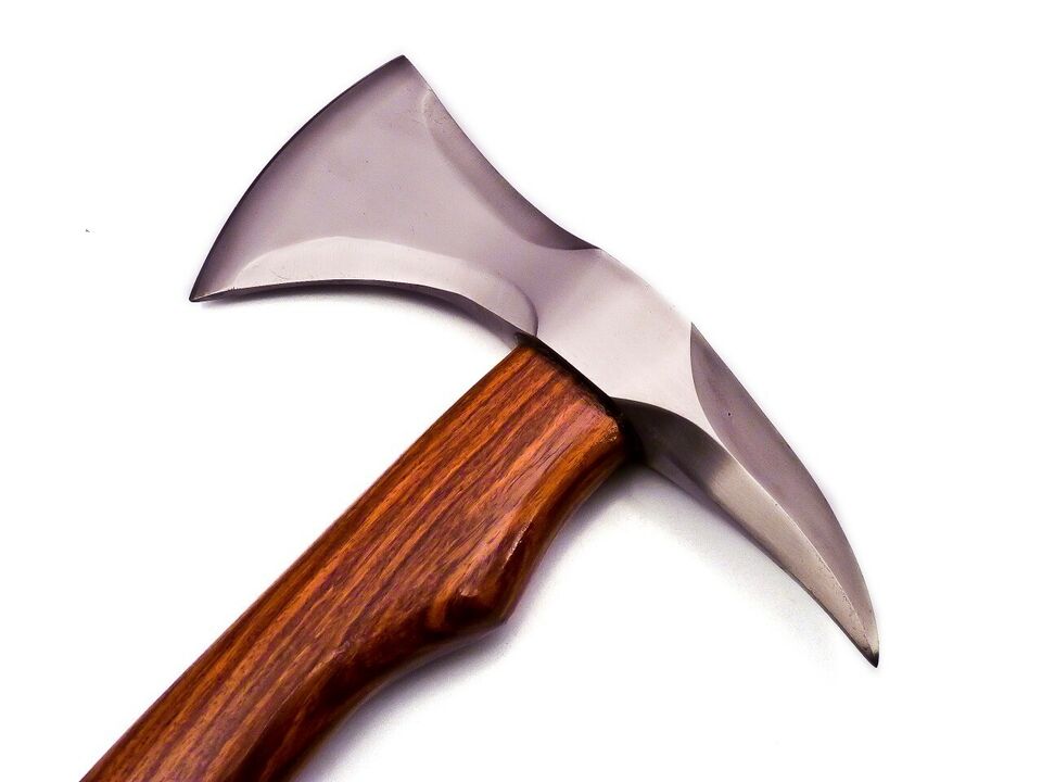 HANDMADE FULL TANG D2 TOOL STEEL TACTICAL HATCHET CAMPING AXE