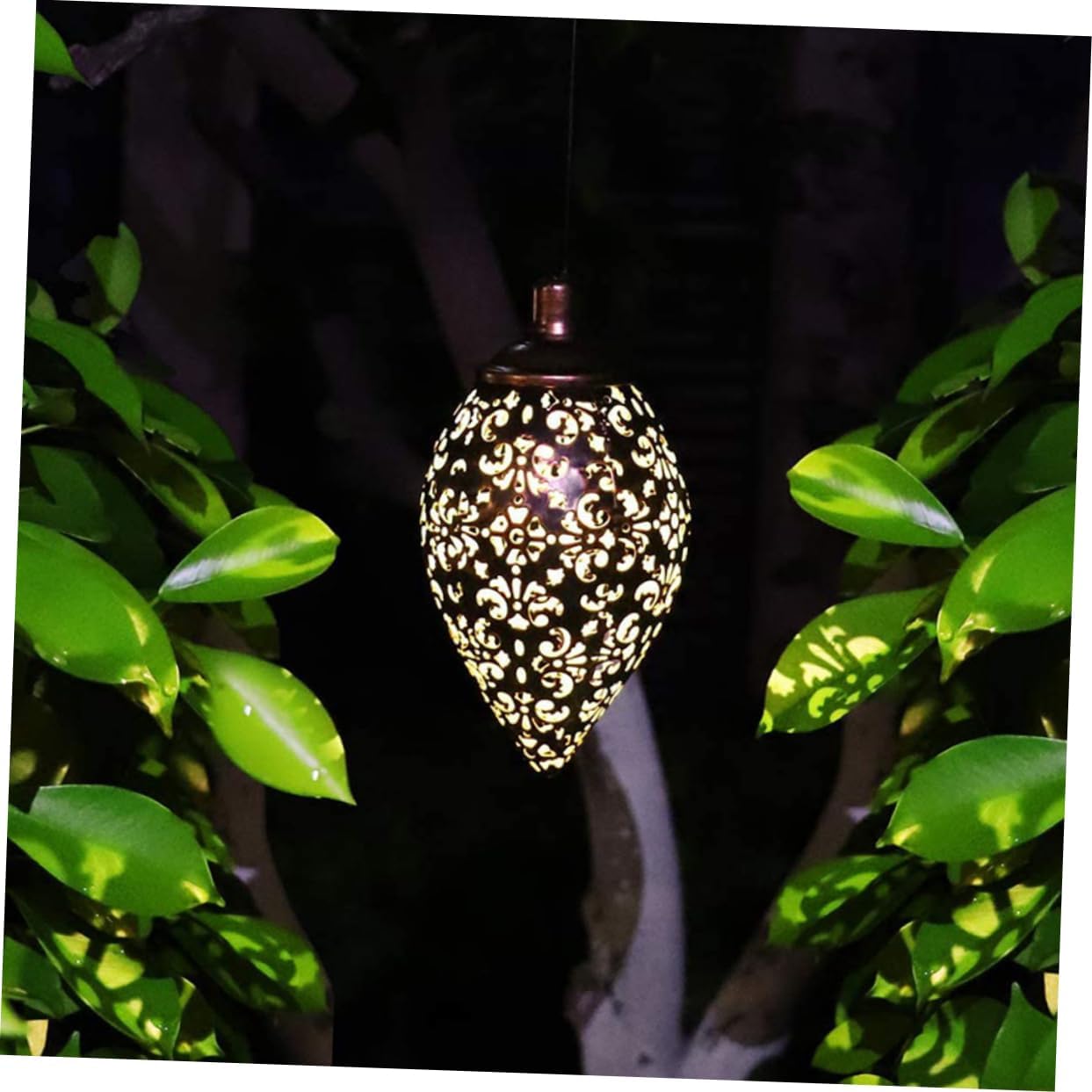 Solar Garden Projection Light – Waterproof Decorative Outdoor Drop Lamp for Fence, Patio & Landscape