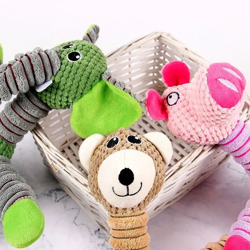 Durable Squeaky Plush Dog Chew Toy