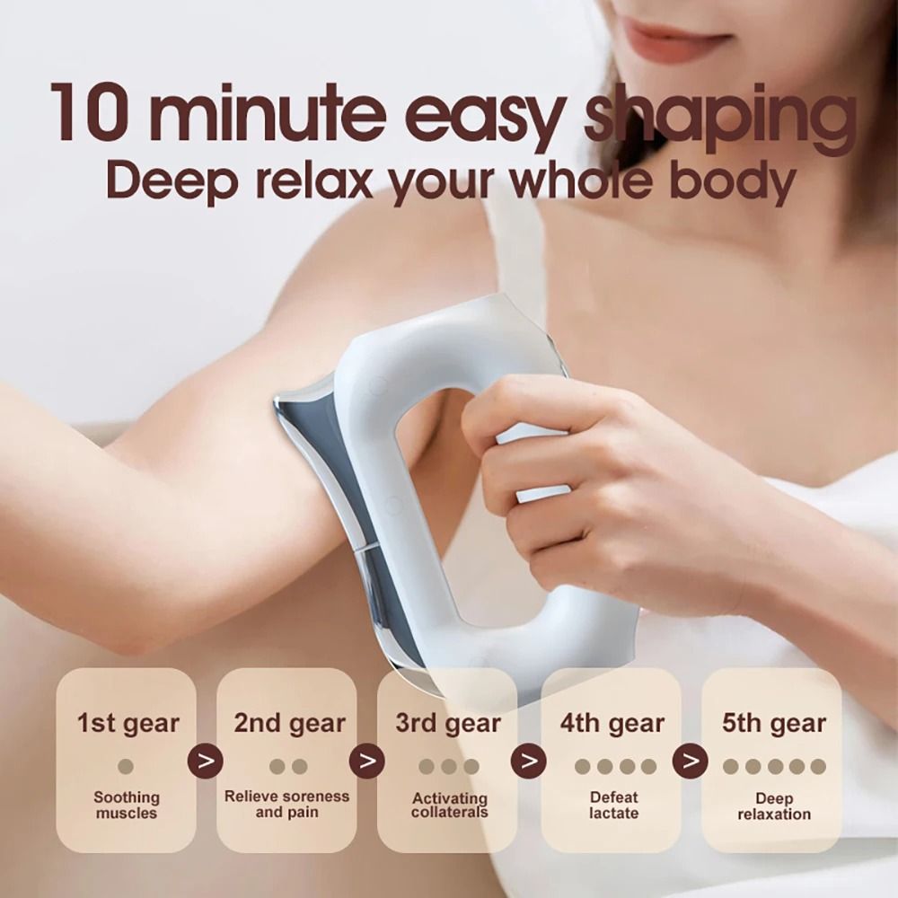 Electric Fascia Massager with Heating and Microcurrent Therapy