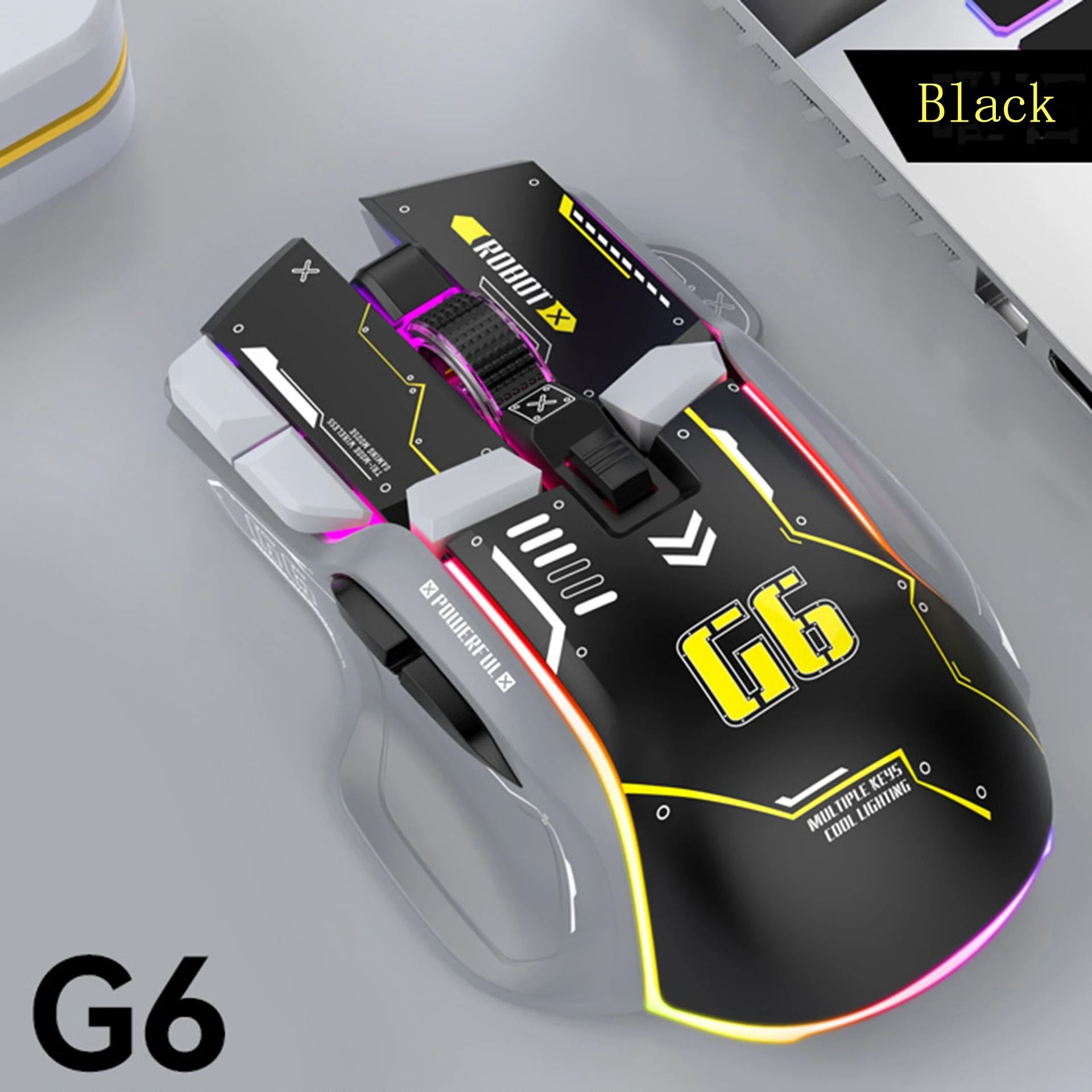 Tri-Mode Silent Wireless Gaming Mouse