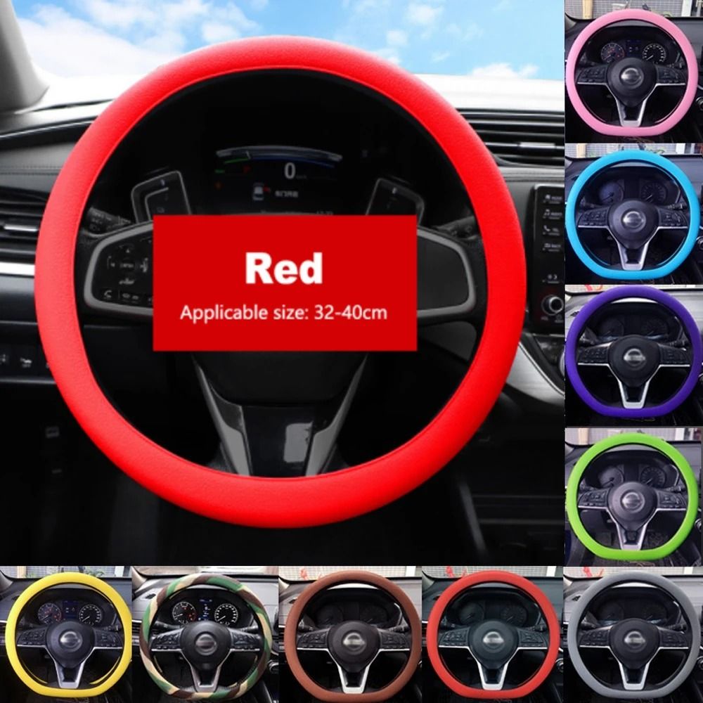 Universal Silicone Steering Wheel Cover Soft Elastic Grip