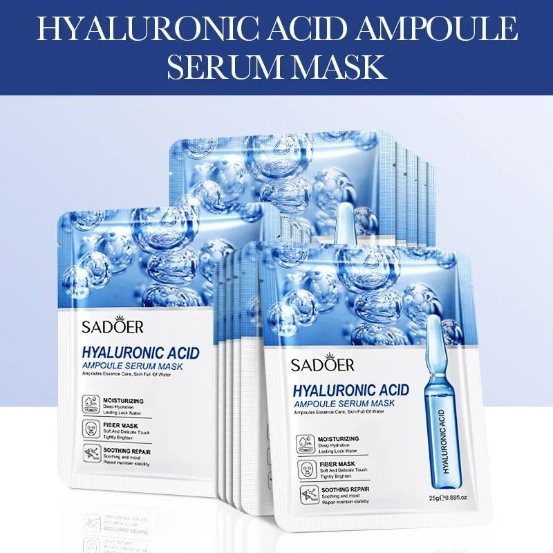 24K Gold Hyaluronic Acid Firming and Moisturizing Face Mask 15pcs