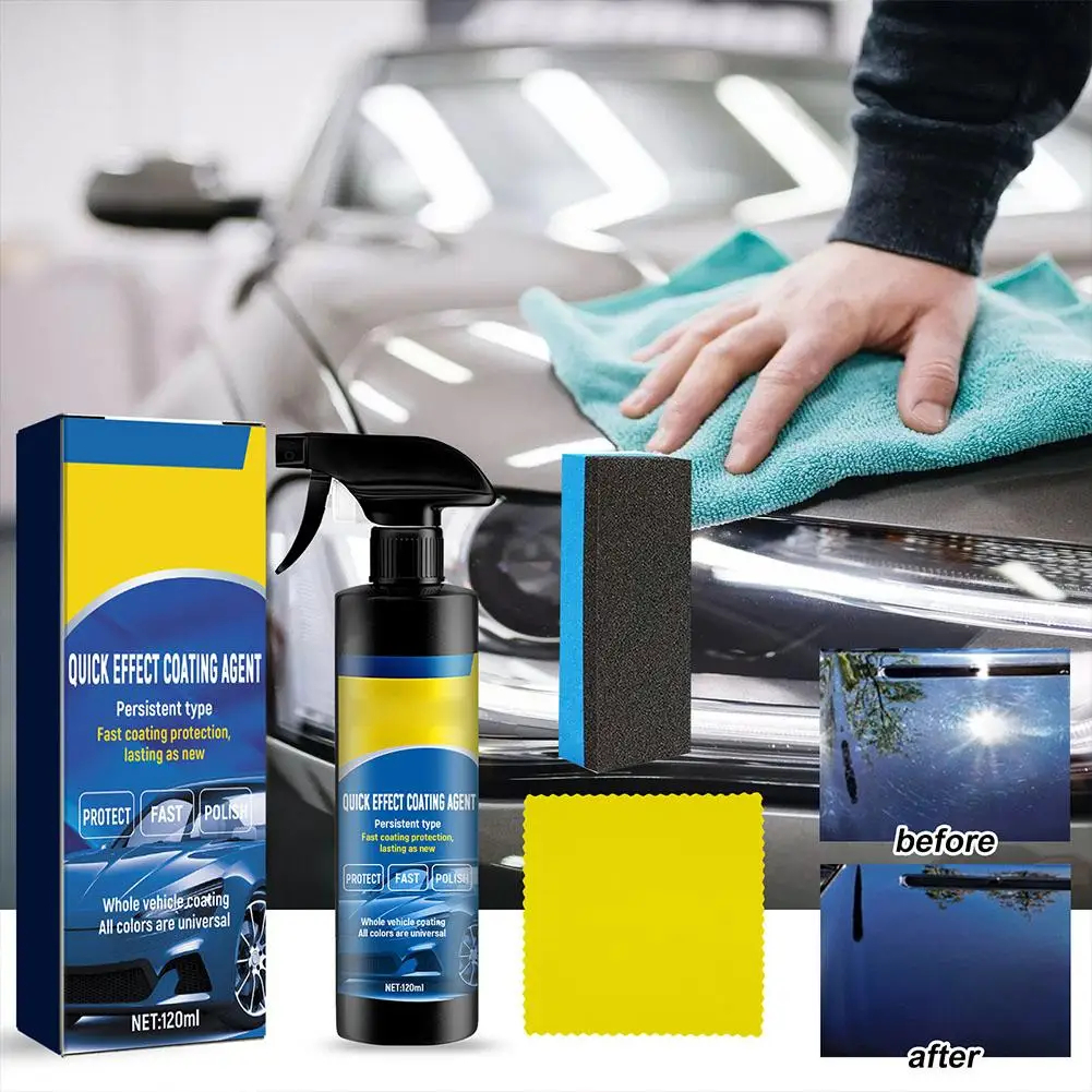 Hydrophobic Car Coating Maintenance Spray Quick Dry Water Repellent Car Polish