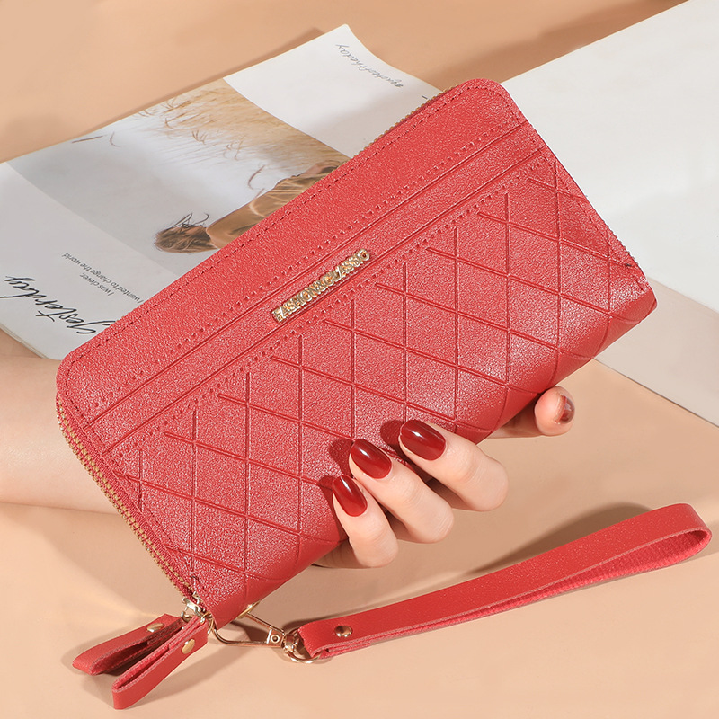 Luxury Women's Wallet, Double Zipper Clutch, PU Leather, Tassel Coin Purse, Card Holder, Money Phone Bag
