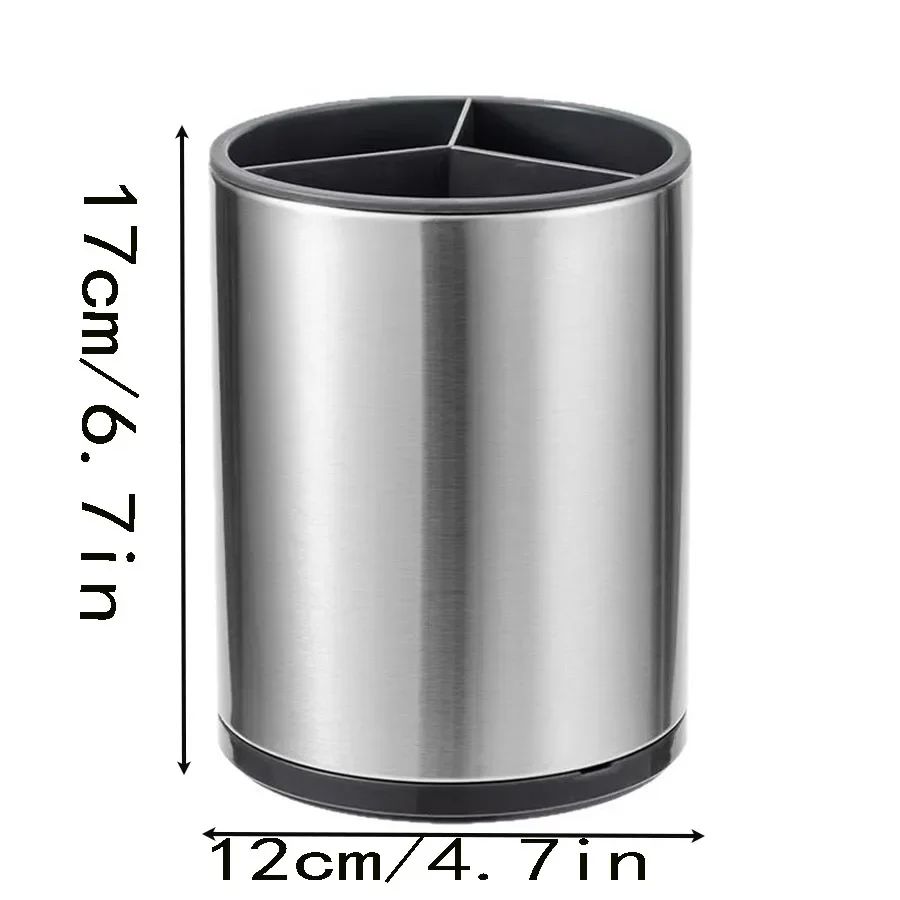 Stainless Steel Cutlery Holder Kitchen Utensil Drainer Rack