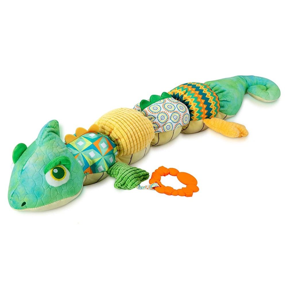 Musical Stuffed Animal Tummy Time Toy with Ruler Design