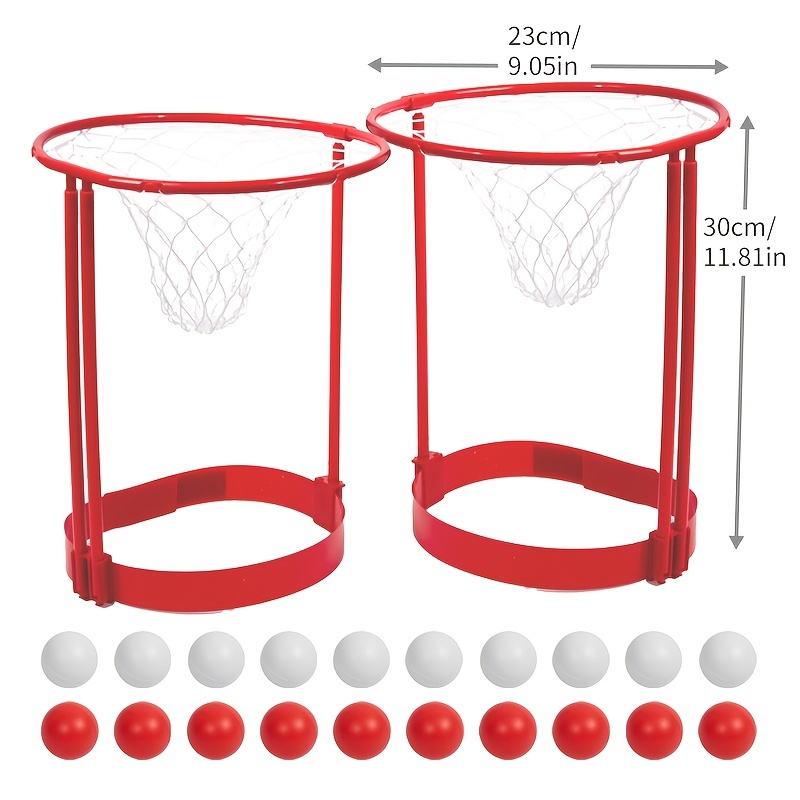 Adjustable Pack Head Hoop Basketball Party Game, Kids Adults Headband with Balls Fun Birthday Gift