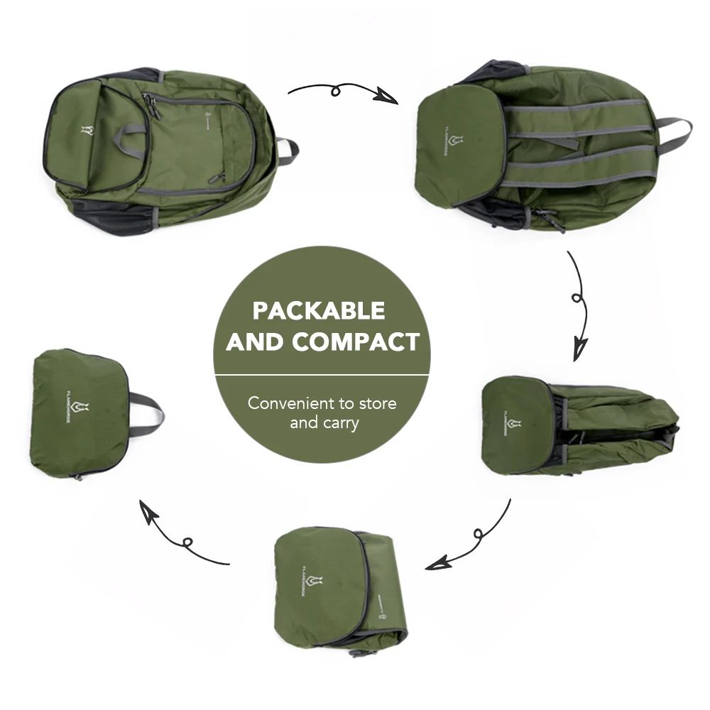 Lightweight Foldable Waterproof Backpack Packable Travel Hiking Daypack