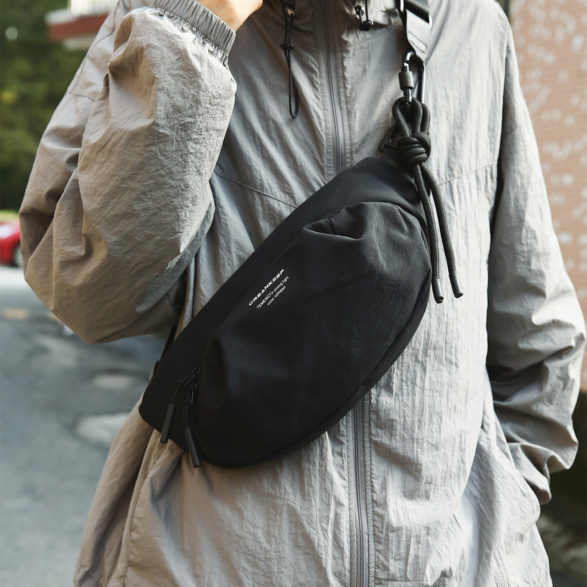 Multifunctional Chest Bag for Men & Women Lightweight Crossbody Sling Backpack with Anti Theft Pockets