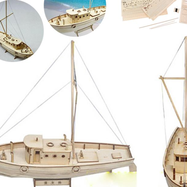 DIY Wooden Sailboat Model Kit 3D Puzzle Ship Craft for Adults and Kids