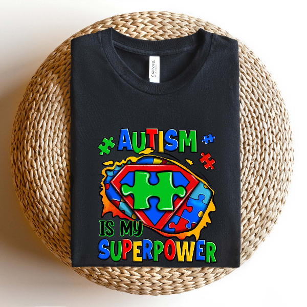 Autism is my Superpower Shirt, Autism Shirt, Autism Mom Shirt, Puzzle Shirt, Autism Puzzle Shirt