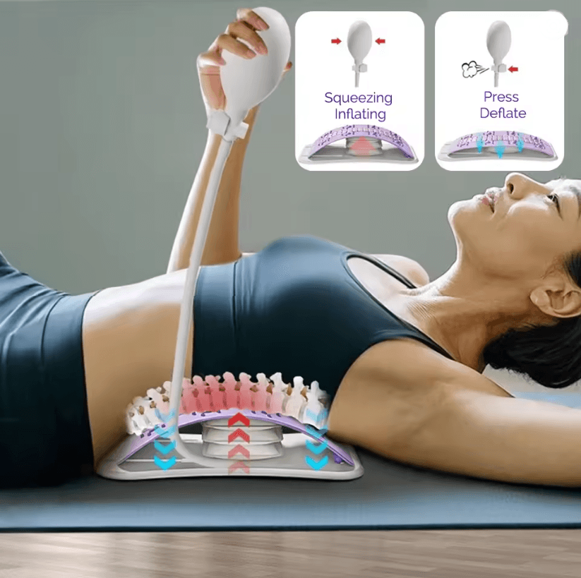 Premium Lumbar Stretch Support Pillow Back Stretcher Pillow and Posture Corrector