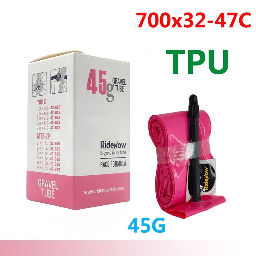 Ultra-Light TPU Bike Inner Tube 700C, Fits 700x18–47C | Road & MTB Bicycle Tire Tube