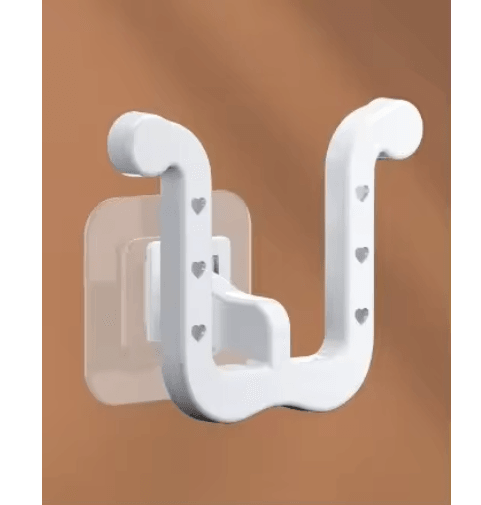 U-Shaped Wall-Mounted Slipper Rack Bathroom Drainage Sandal Storage