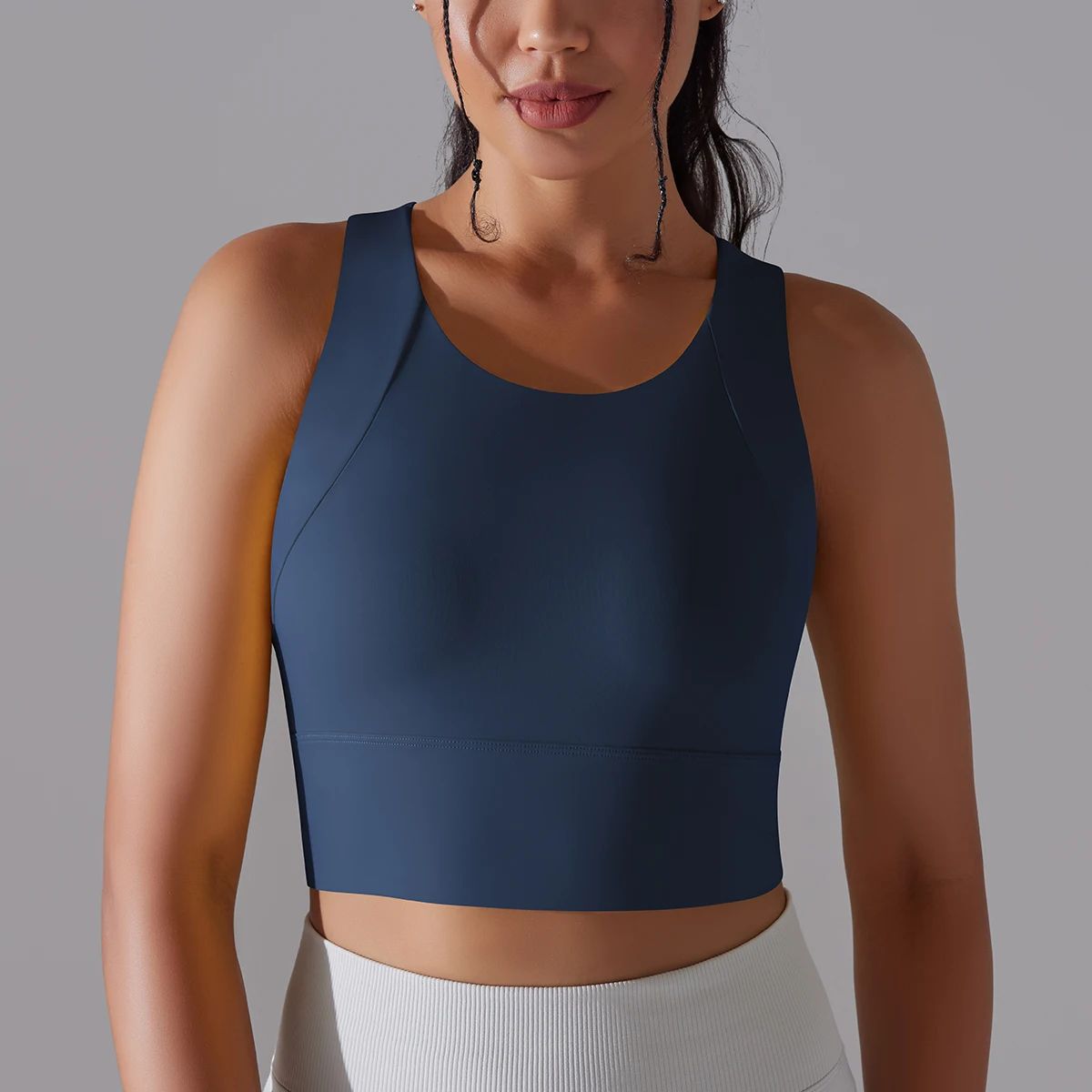 FlexLift Seamless High-Impact Sports Bra Crop Top for Women