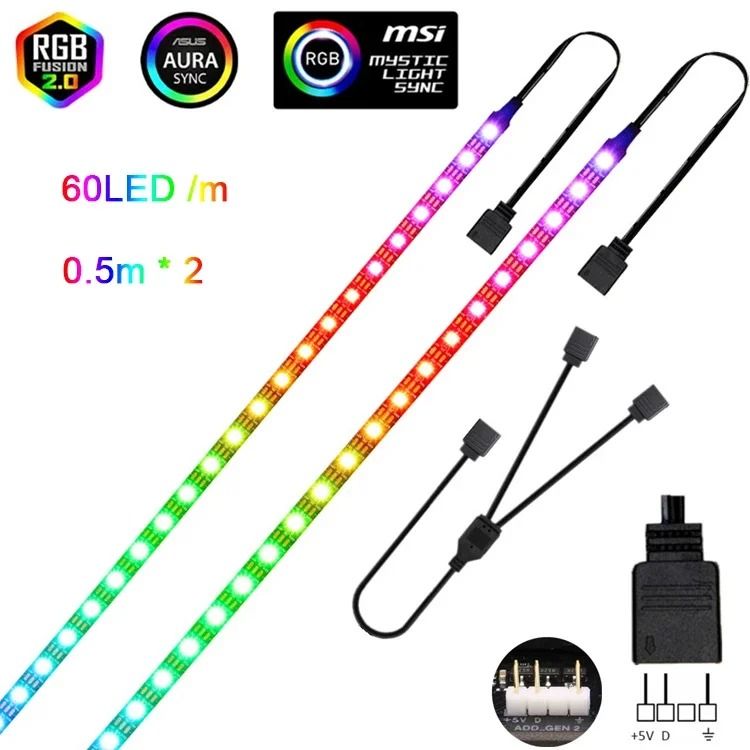 Addressable Rainbow WS2812B LED Strip Light 5V