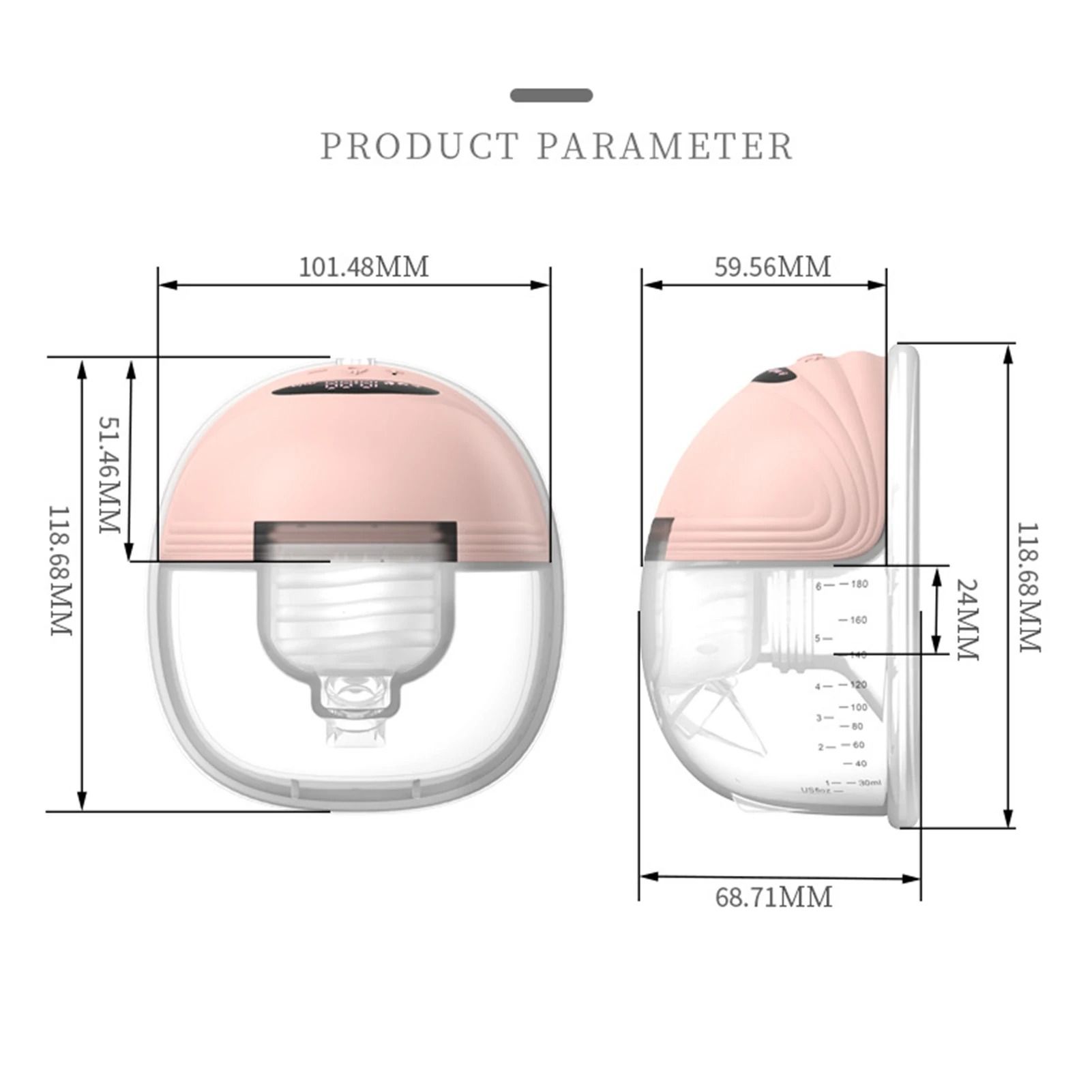 Hands Free Wearable Electric Breast Pump With Silent Operation