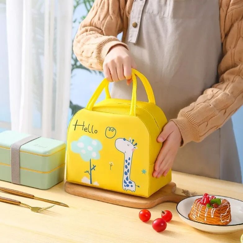Cartoon Insulated Lunch Box Tote – Thickened Aluminum Foil Bento Bag