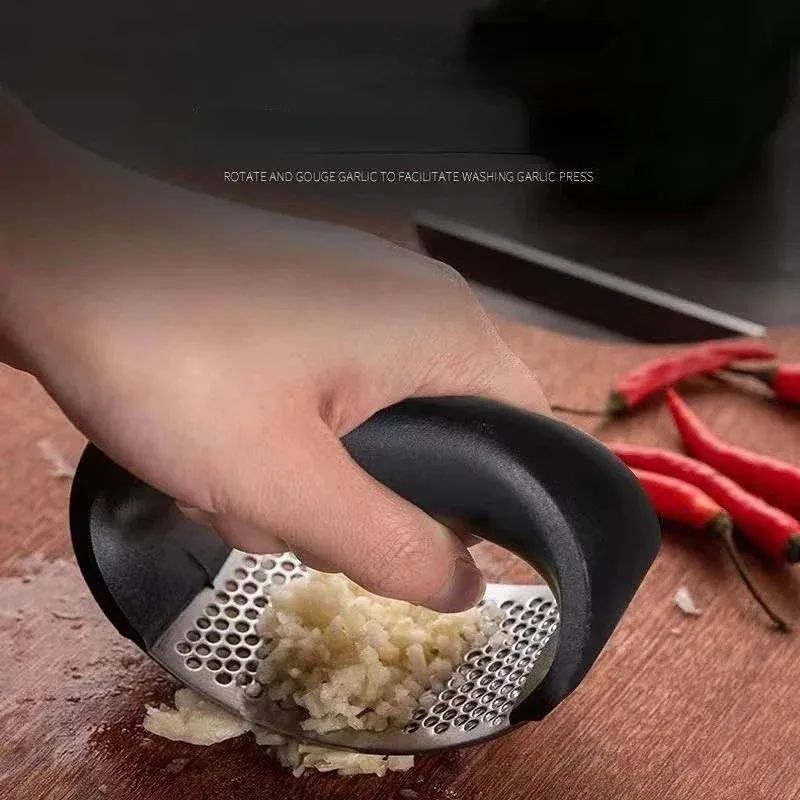 Heavy Duty Stainless Steel Garlic Press Manual Garlic Crusher Mincer Kitchen Tool