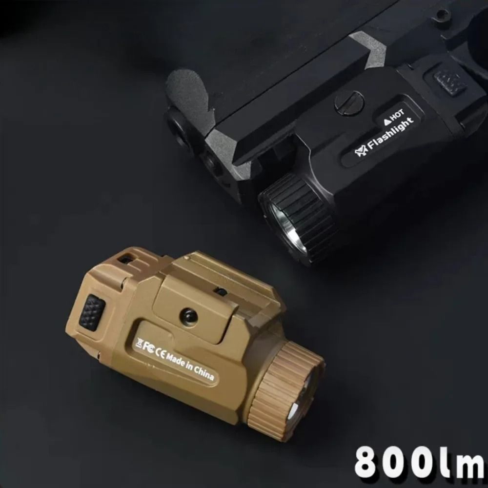 800LM Tactical Handgun Light with USB Recharge and Picatinny Rail Mount