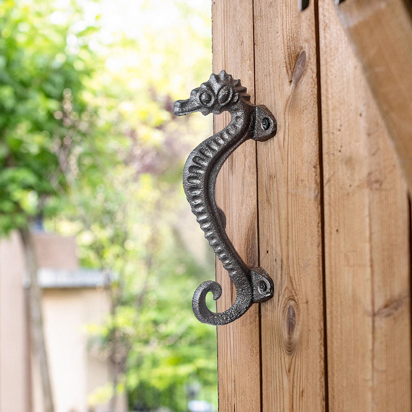 Vintage Seahorse Cabinet Handle Rustic Decorative Door Pull for Drawers Cupboards and Furniture