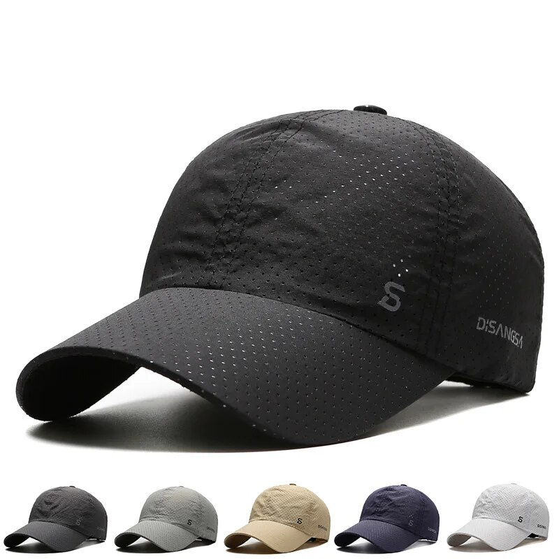 Men Original Design Running Cap, Thin Quick Drying Breathable Outdoor Duck Tongue Hat for Summer Sun Fishing Avisor