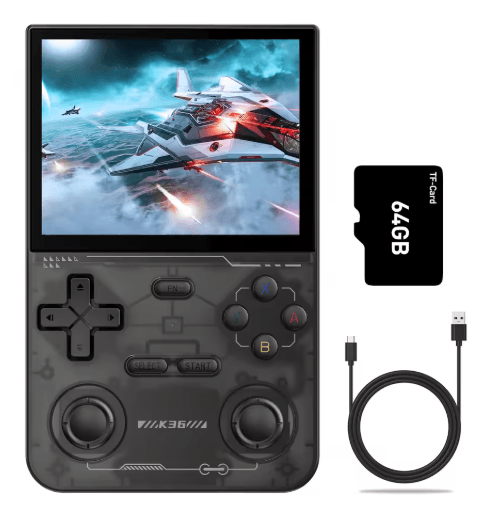 GAMINJA K36 Handheld Game Console – 3.5 IPS Screen with 64GB Classic Games