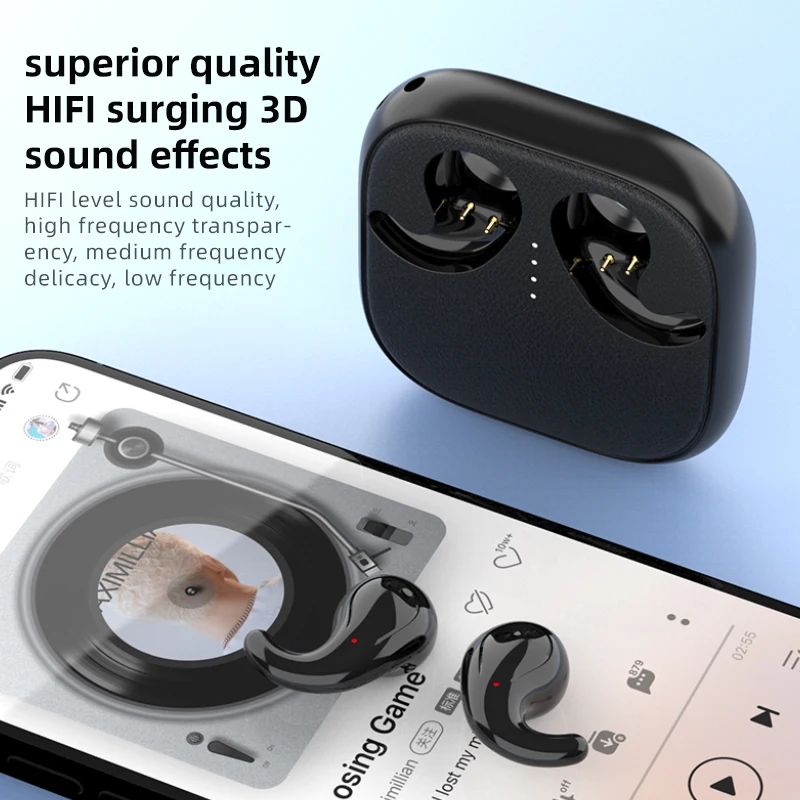 T70 Lightweight Wireless Earbuds – Comfortable TWS Earbuds with USB-C Fast Charging for All-Day Listening