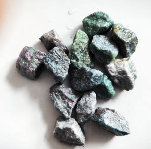Natural Raw Gemstone Collection – UV Reactive Emerald, Sapphire & Ruby Mineral Specimens