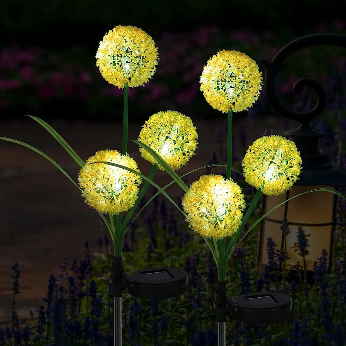 Sphero-Glow Triple-Head Solar Alliums