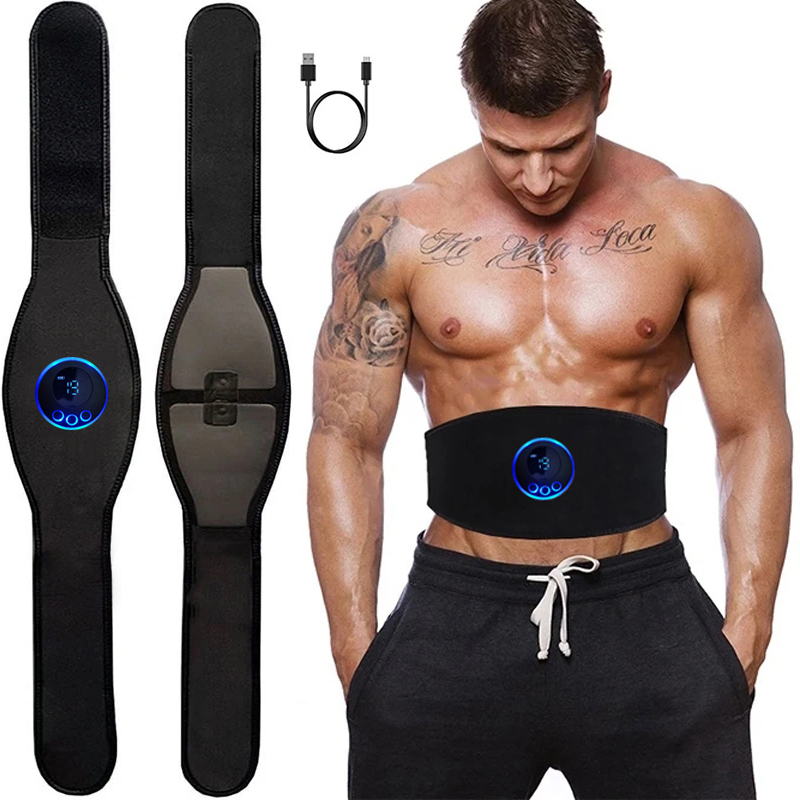 Electric Abs Abdominal Trainer  EMS Muscle Stimulator Smart Toning Belt for Body Slimming & Weight Loss