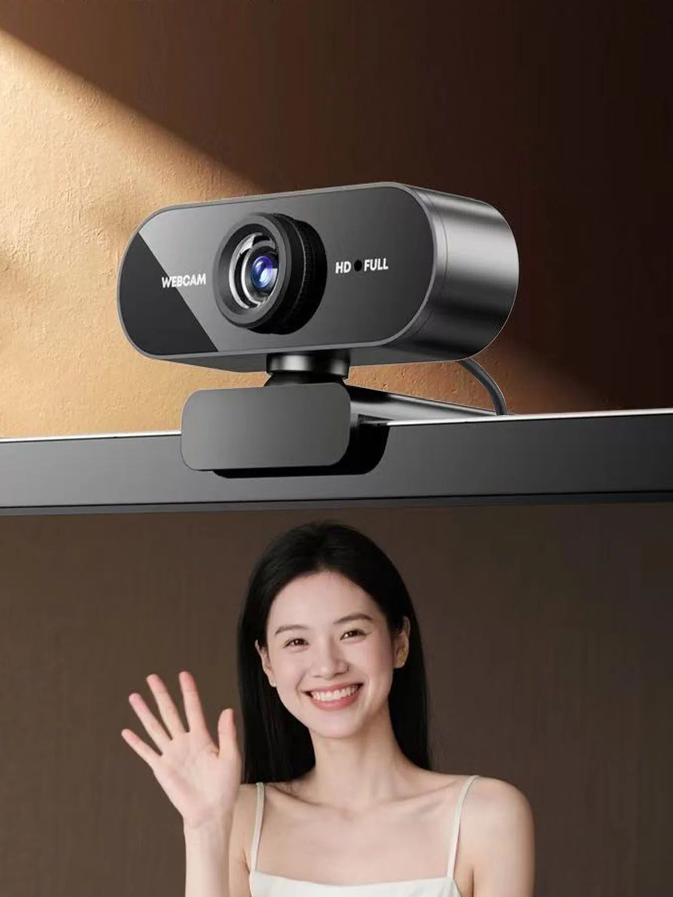 Professional 1080P HD USB Webcam with Built-In Microphone for Laptop and Desktop