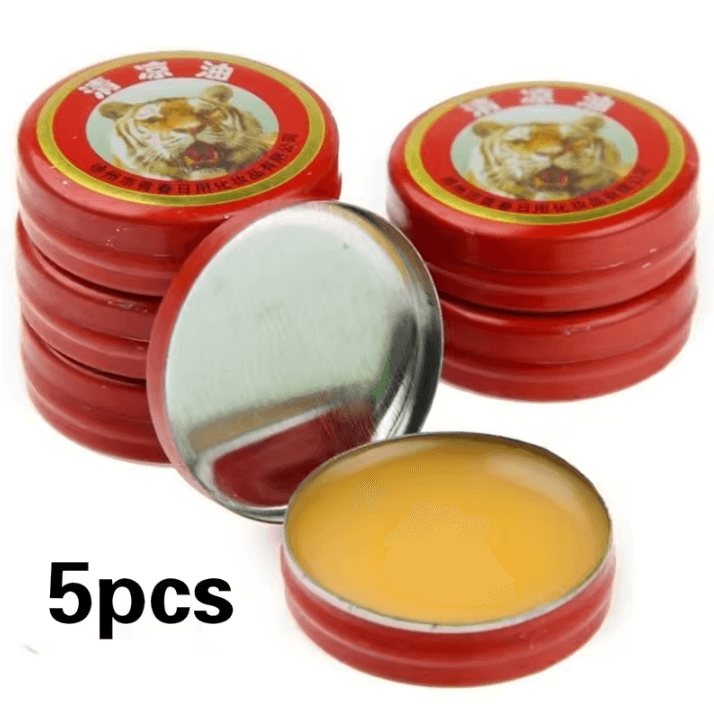 5-Piece Tiger Balm Plaster Set – Essential Oil Patch for Mosquito Protection, Travel Comfort, and Daily Relief