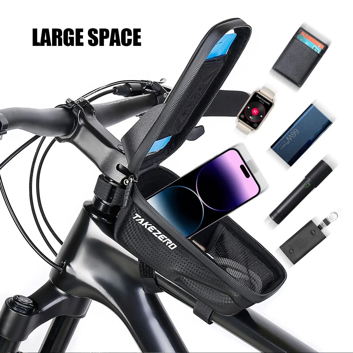 Aerodynamic Pro Series Hard Shell Bicycle Command Center
