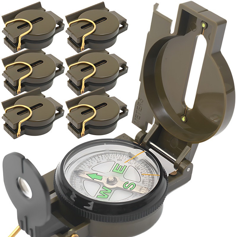 High Precision Military Compass Waterproof Hiking Navigation Tool for Outdoor Survival and Camping