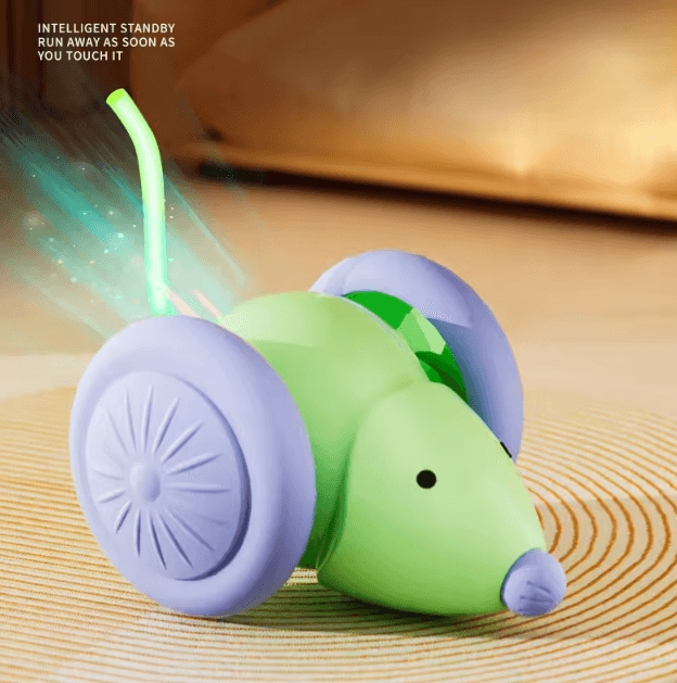 SmartChase Electric Mouse Cat Toy – Rechargeable Interactive Teaser Car