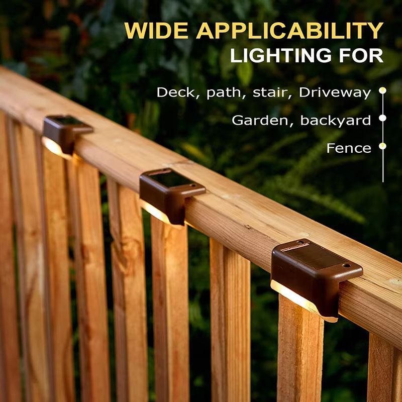 Waterproof Outdoor Solar Deck & Step Lights LED Set for Yard, Patio, Fence, Railing, Walkway (1–10 PCS)