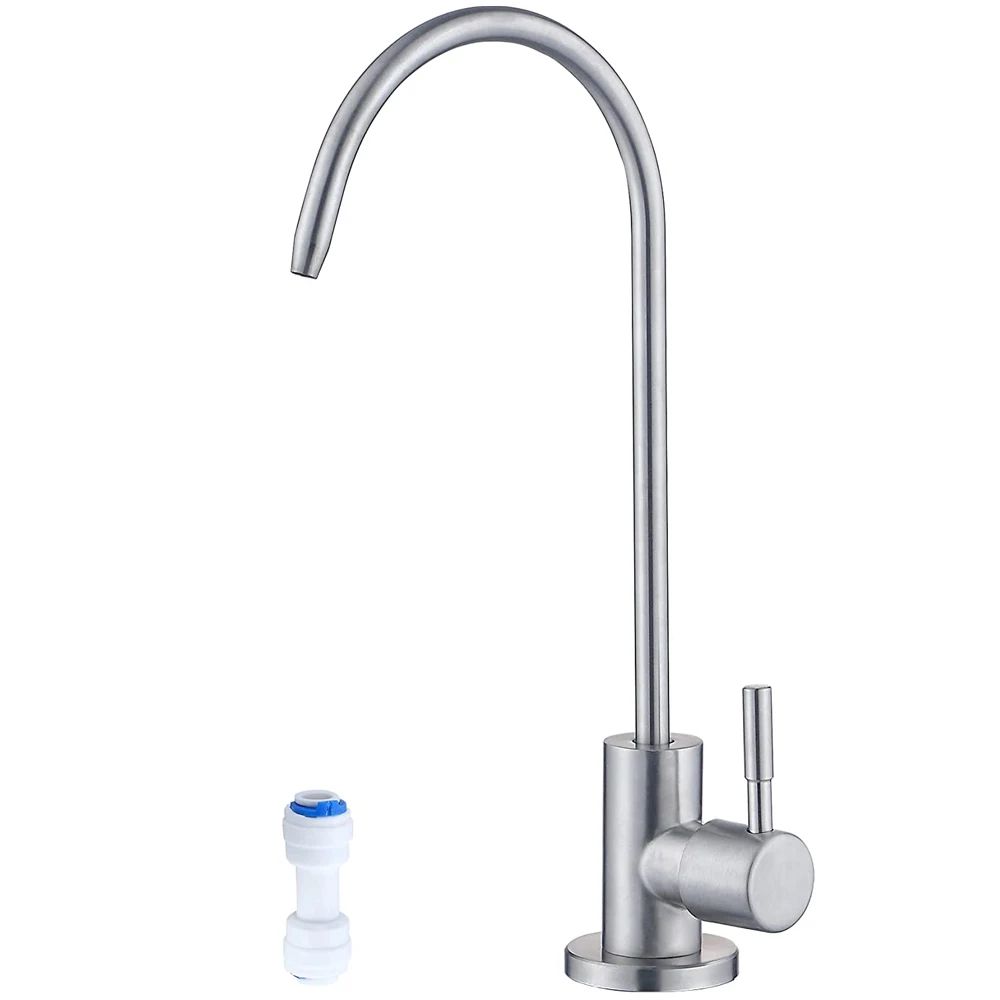 Premium Lead-Free Filtered Faucet Fits Reverse Osmosis Units, Kitchen Water Filtration System Faucet with Swivel Spout