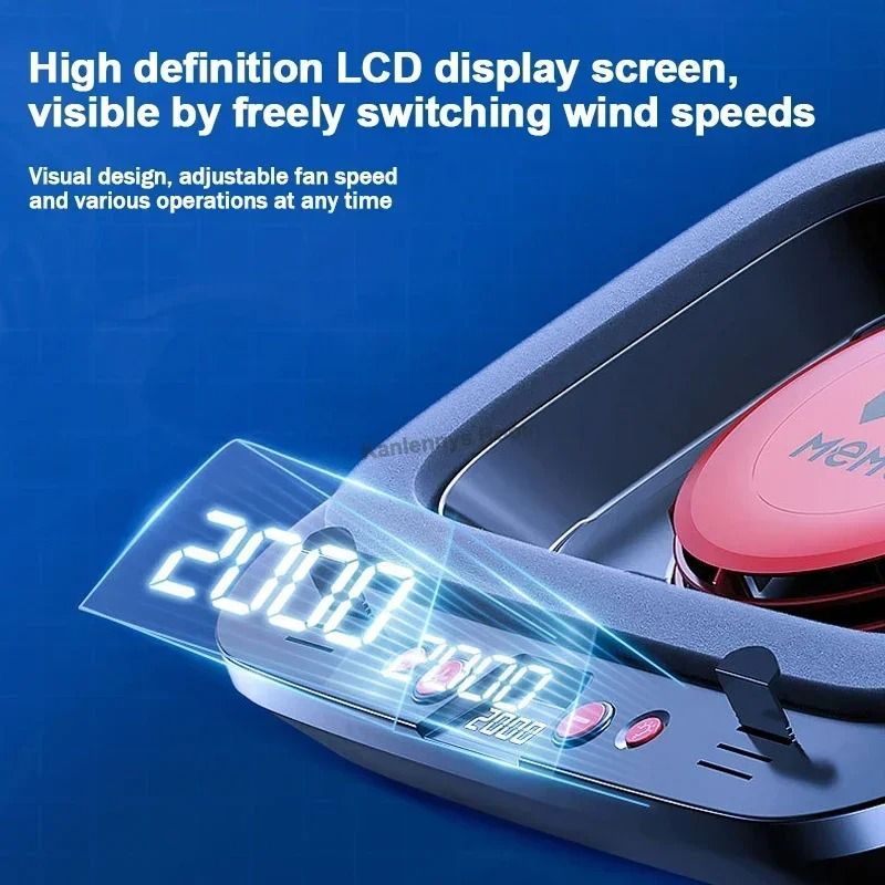 MEMO FL08 Gaming Laptop Cooling Pad Adjustable Laptop Cooler Stand Powerful Fan Cooling Base